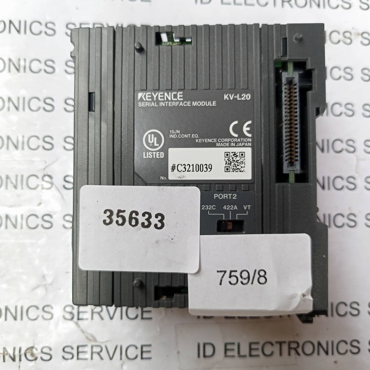 PLC " KEYENCE " MODEL : KV-L20