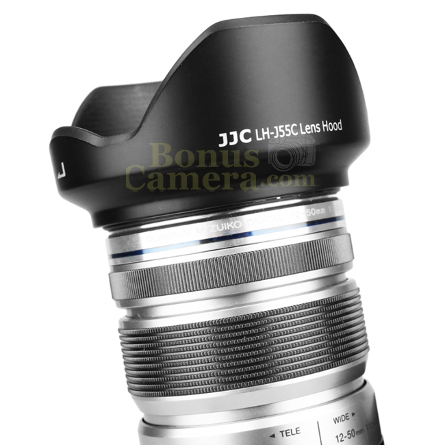 LH-55C ฮู้ดสำหรับเลนส์ OLYMPUS M.Zuiko Digital ED 12-50mm 1:3.5-6.3 EZ Lens Hood
