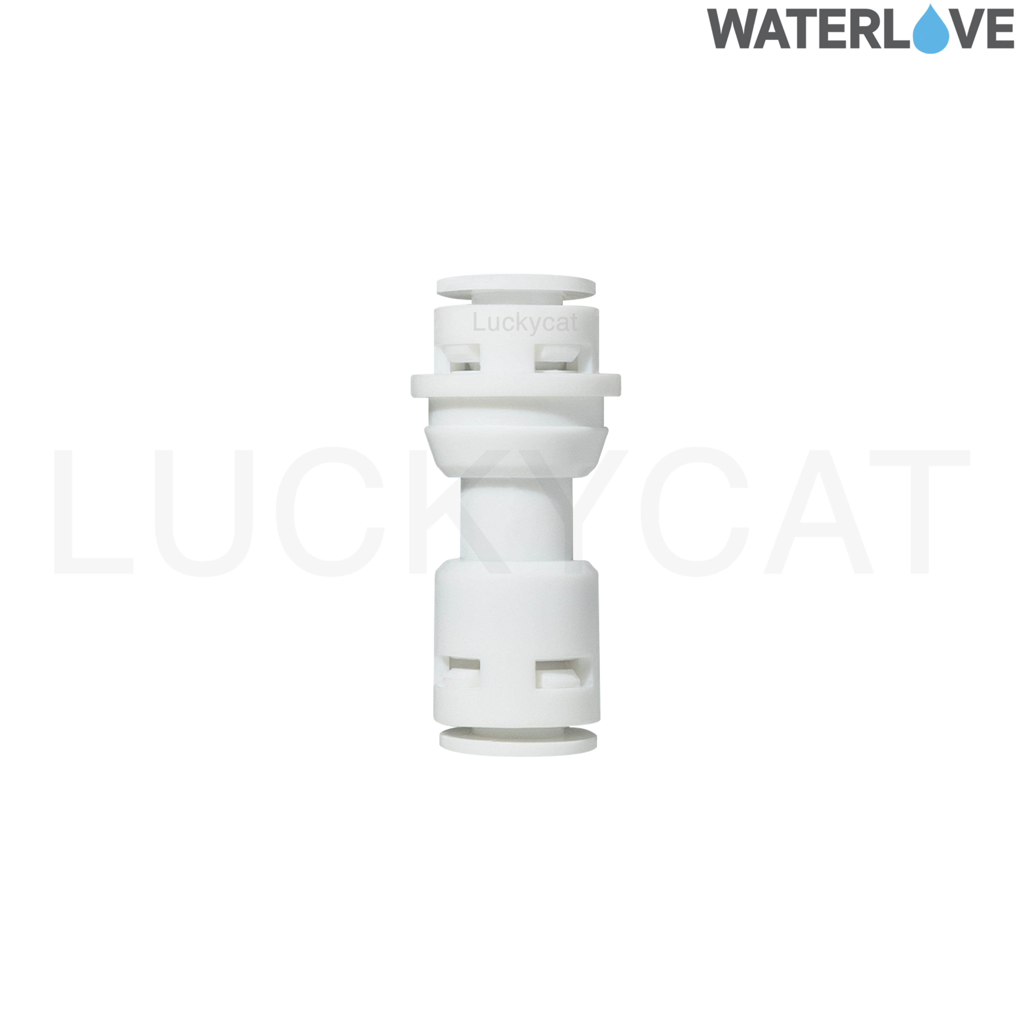 ข้อต่อตรง 2 หุน 1/4'' สำหรับสายน้ำ PE สายเครื่องกรองน้ำ