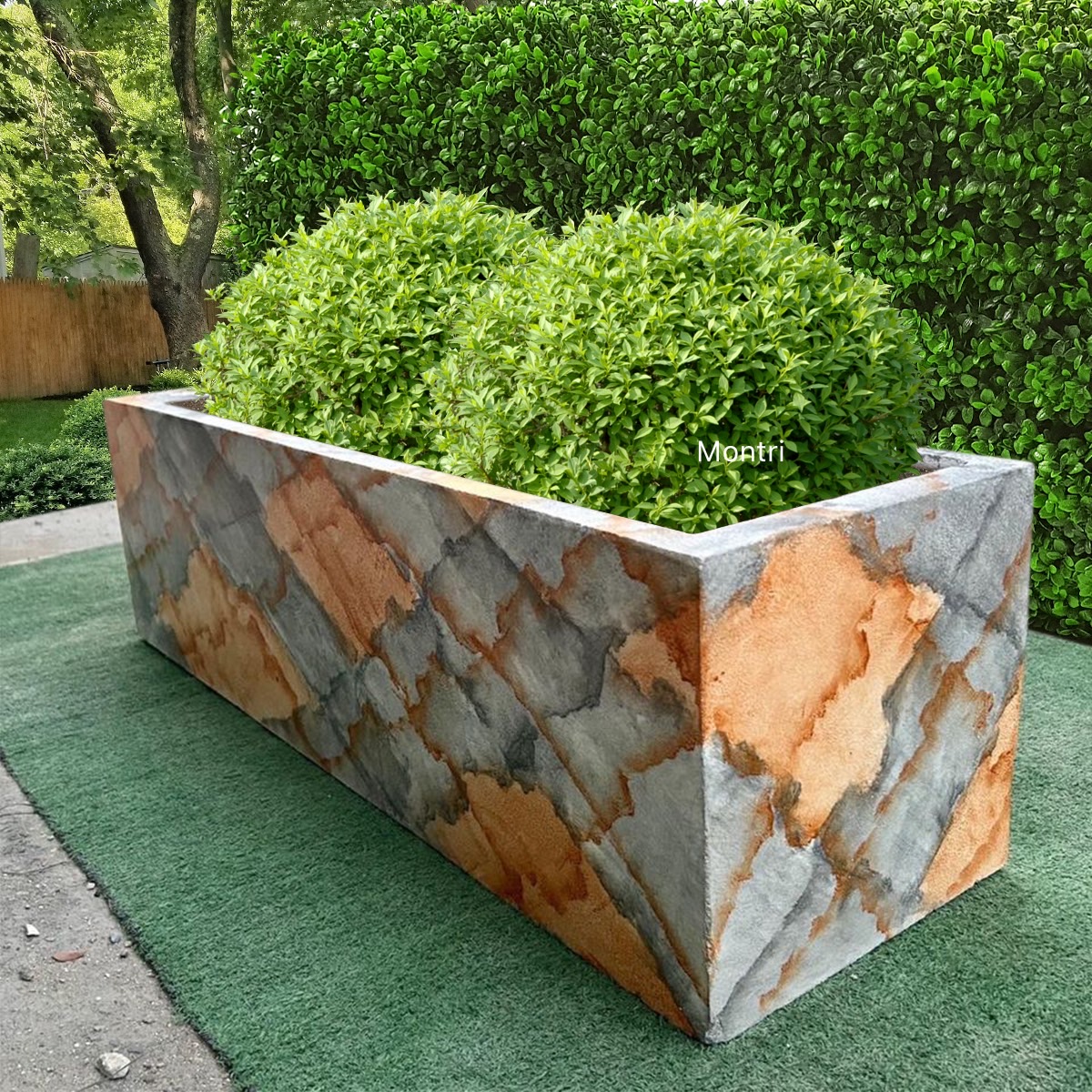 กระถางทรงรางหมู set 10 ใบ ลงสีคุณภาพพร้อมเคลือบเงาสามารถวางได้ทั้งกลางแจ้งและในร่ม ขนาด 30*100* cm. วัสดุเป็นปูน