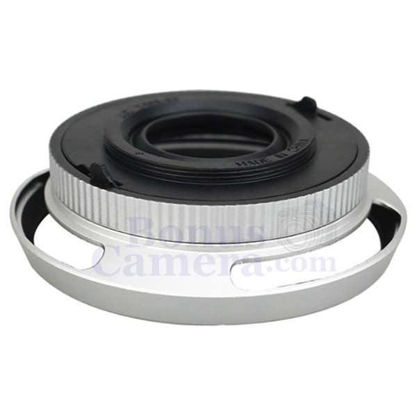 Z-O14-42II ฮู้ดสีเงิน+ฝาปิดเลนส์อัตโนมัติ Olympus M.Zuiko ED 14-42mm F3.5-5.6 EZ Lens Hood+Auto Cap