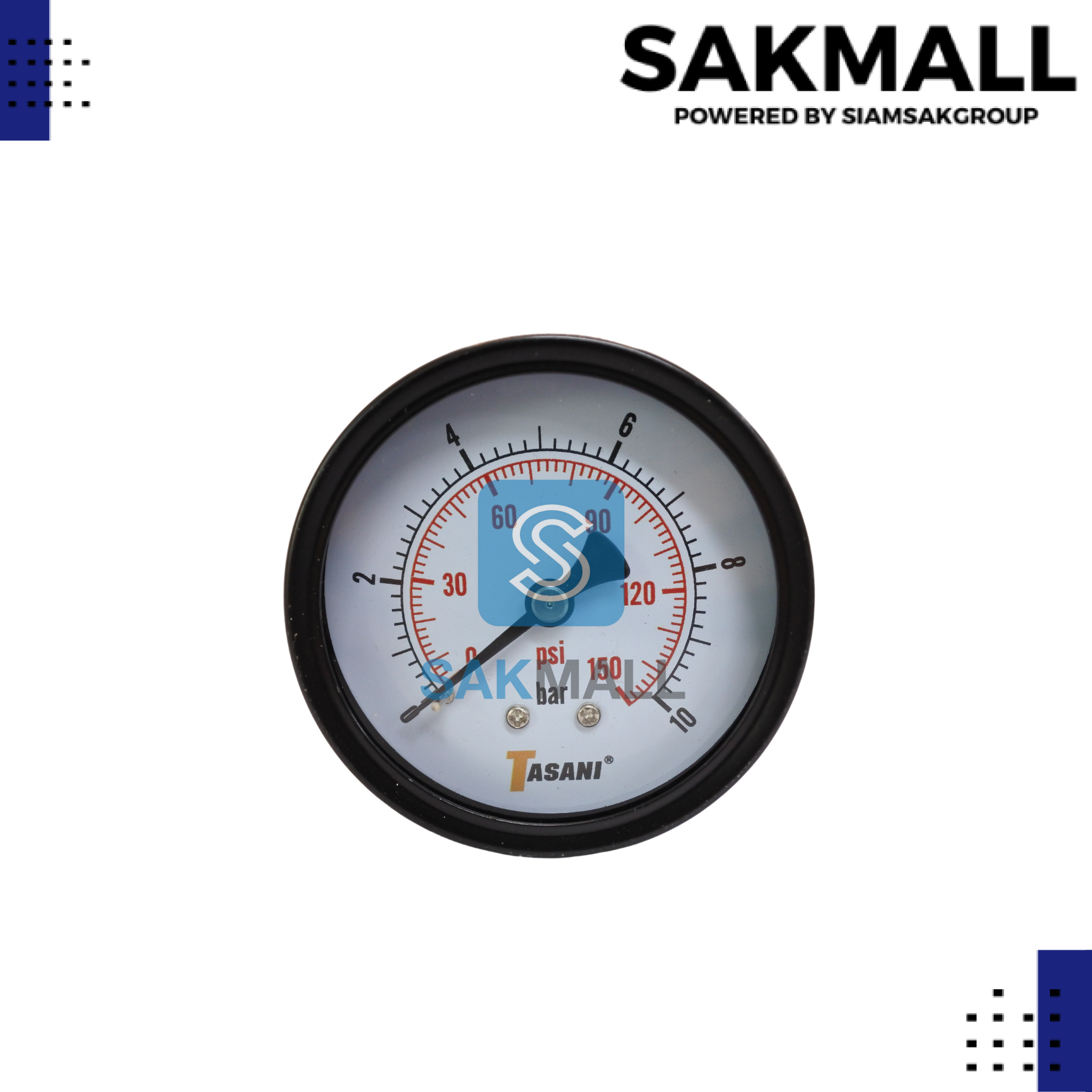 Pressuse Gauge ออกหลัง X-63 (10 Bar -150 Psi) TASANI