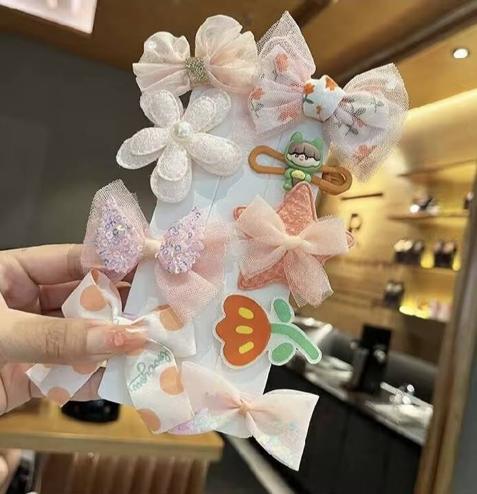 💗มาหยากิ๊ฟช้อป💗กิ๊บเซ็ตน่ารัก กิ๊บเครื่องประดับผม แฟชั่นเด็ก สีสันสดใส เซ็ต 10 ชิ้น