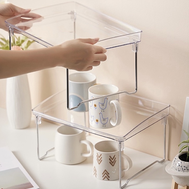 [พร้อมส่ง] Jnihouse : ชั้นพลาสติกใส ชั้นวางของแบบใส