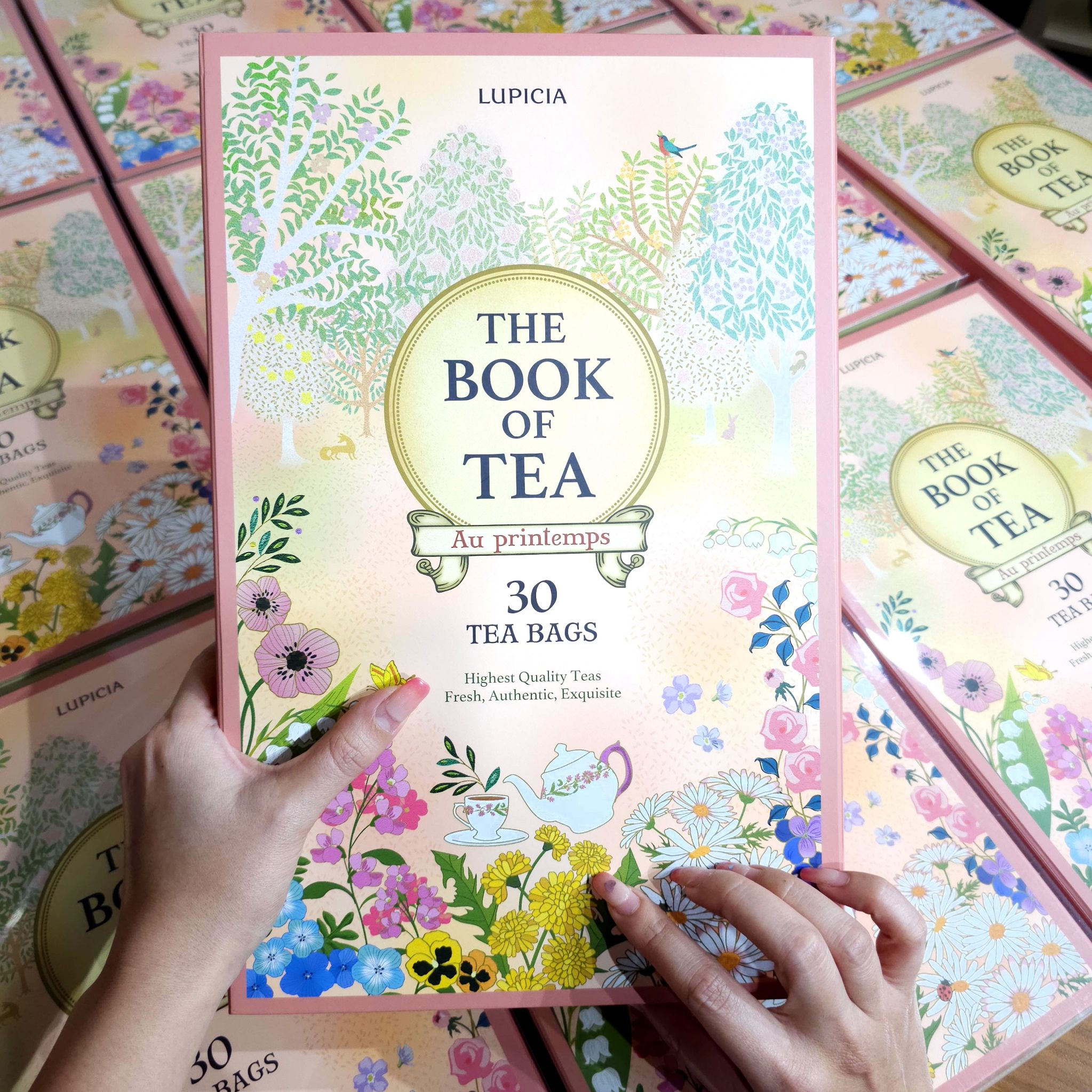 LUPICIA The book of tea au printemps 30 tea bags 1แพค ได้ชา blend 30 แพค 30 กลิ่นรส