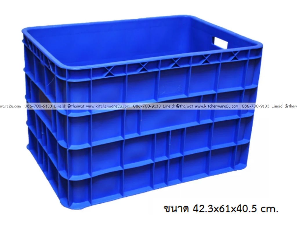 P12906 ลังทึบ 88 ลิตร จัมโบ้ (42.3*61*40.5 cm) เกรดเอ No.8071 ราคาขายส่งต่อ 6 ใบ : เฉลี่ย 625 บต่อใบ