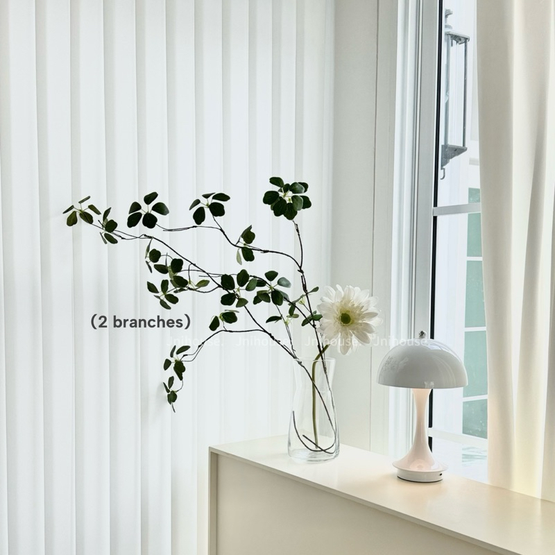 [พร้อมส่ง] Jnihouse : กิ่งไม้ประดิษฐ์ ใบ5แฉก (Green leaves)(Tree)