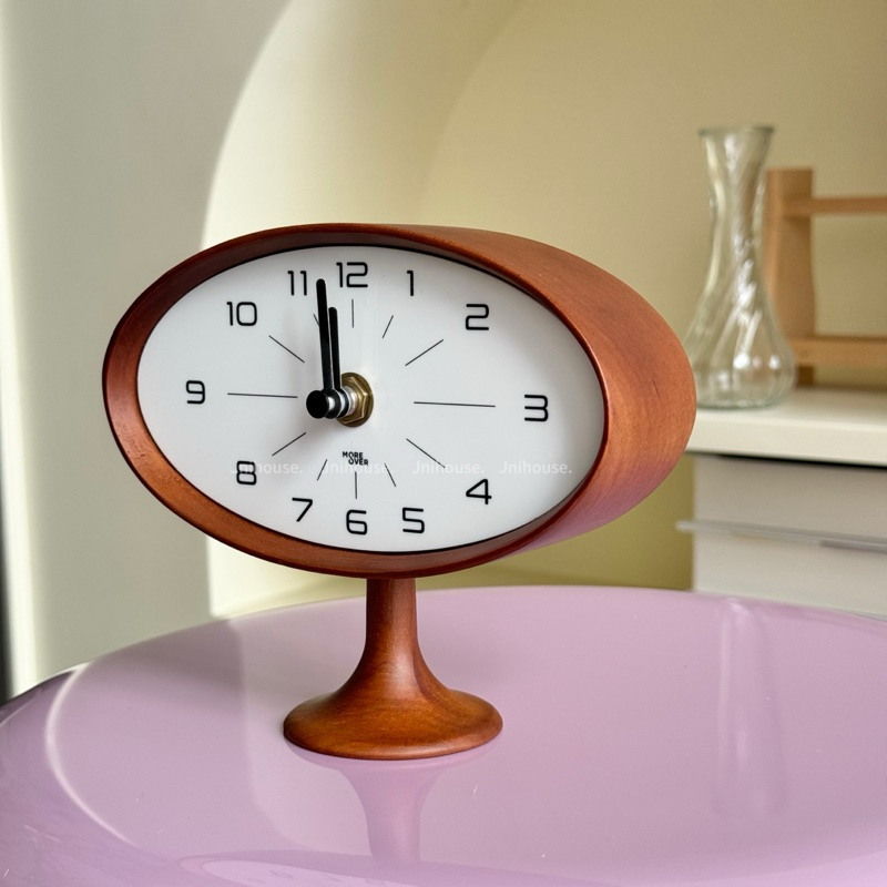[พร้อมส่ง] Jnihouse : Retro Clock นาฬิกาไม้