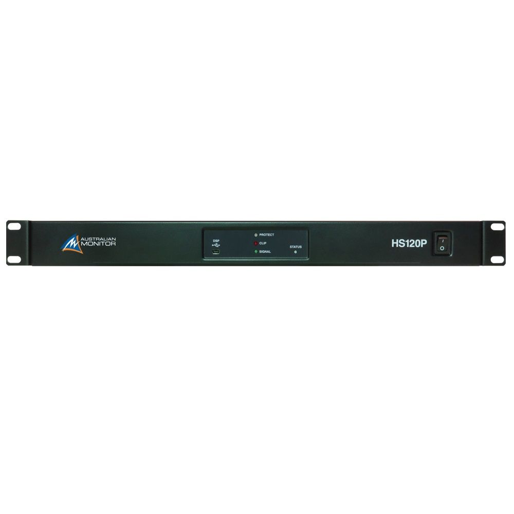 AUSTRALIAN MONITOR HS120P Power Amplifier USB/RS232 Control w mini DSP