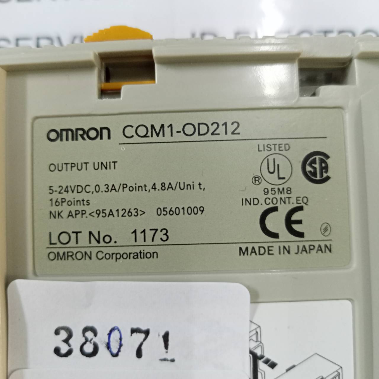 PLC " OMRON " MODEL : CQM1-OD212