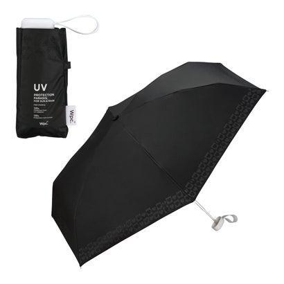 🌞 日傘 遮光リムカッティングハート ミニ ร่มพับ Wpc Uv Compack Mini สีดำ กันแดด 100% และ กันน้ำ ✨☔