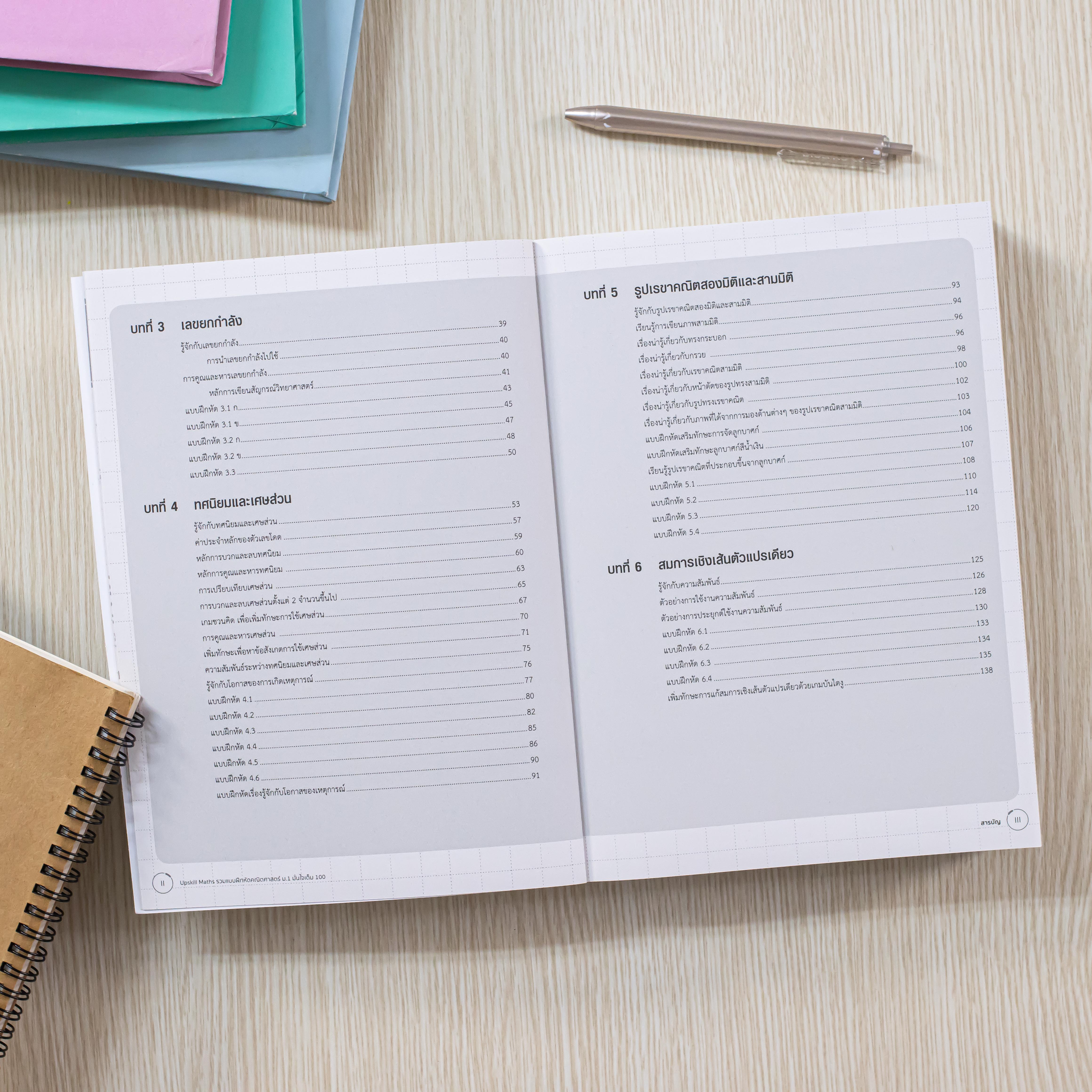 Infopress (อินโฟเพรส) หนังสือ Upskill Maths รวมแบบฝึกหัดคณิตศาสตร์ ม.1 มั่นใจเต็ม 100 - 09719