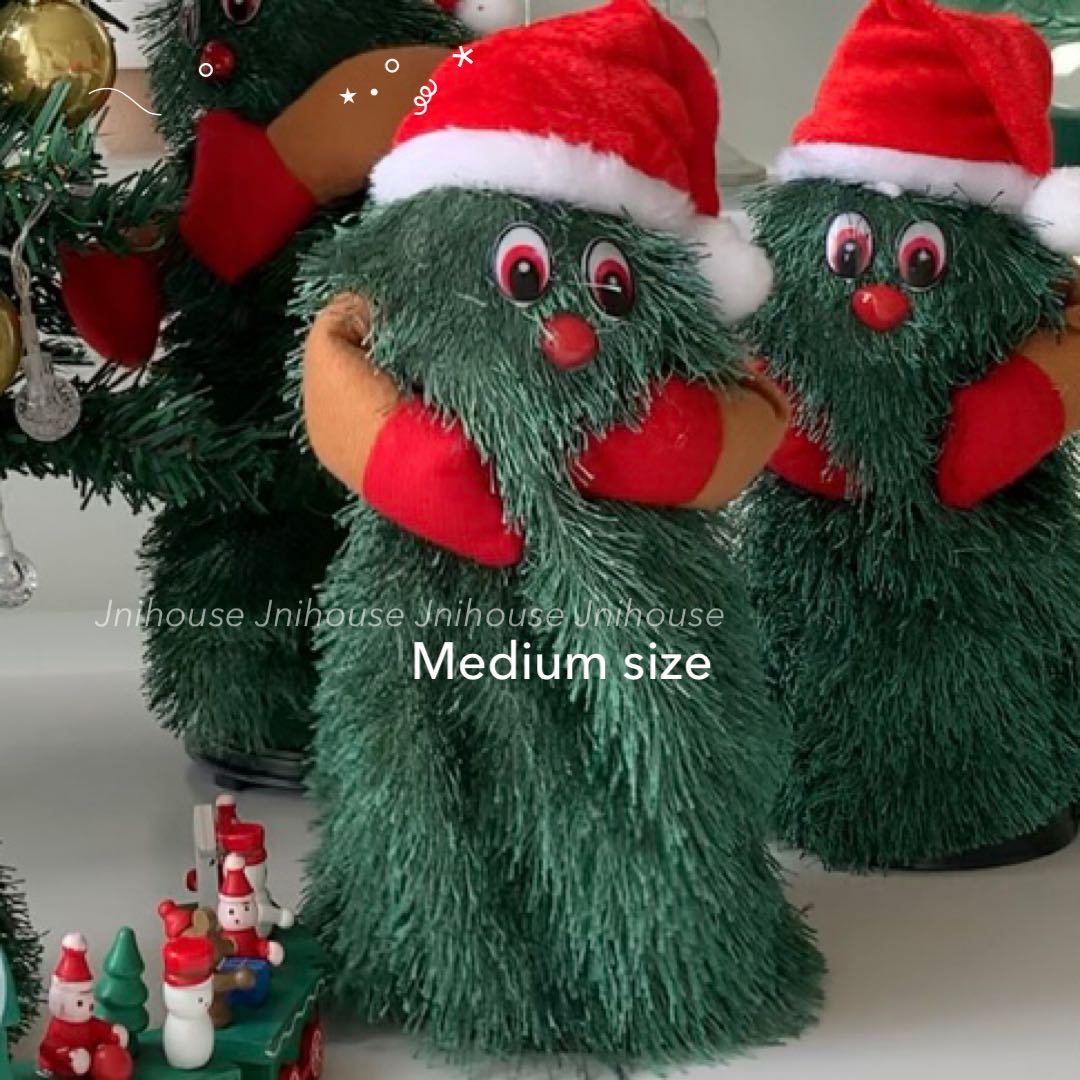 [พร้อมส่ง] Jnihouse : Rotating Christmas Tree ตุ๊กตาต้นคริสต์มาสเต้นได้