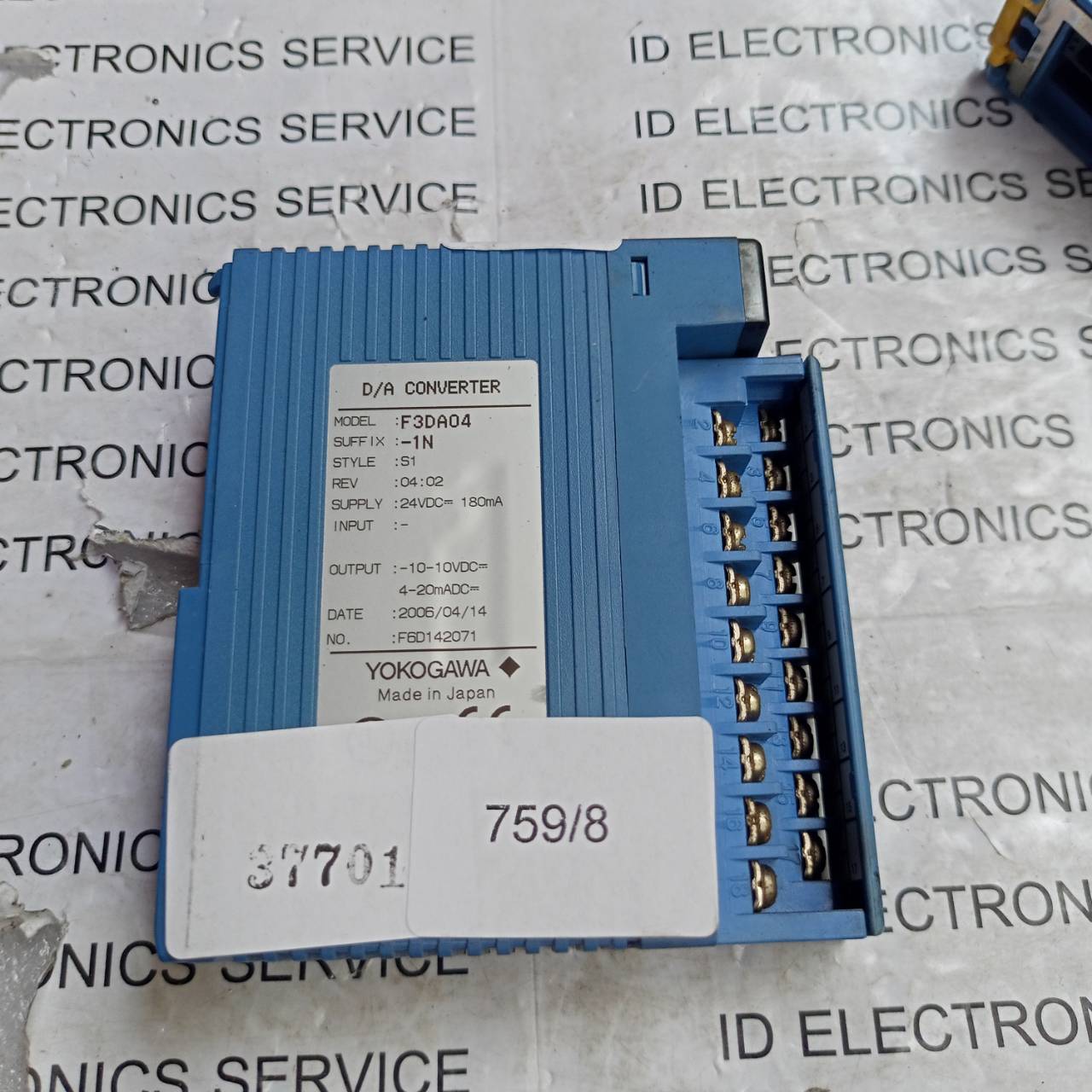 PLC " YOKOGAWA " MODEL : F3DA04-1N