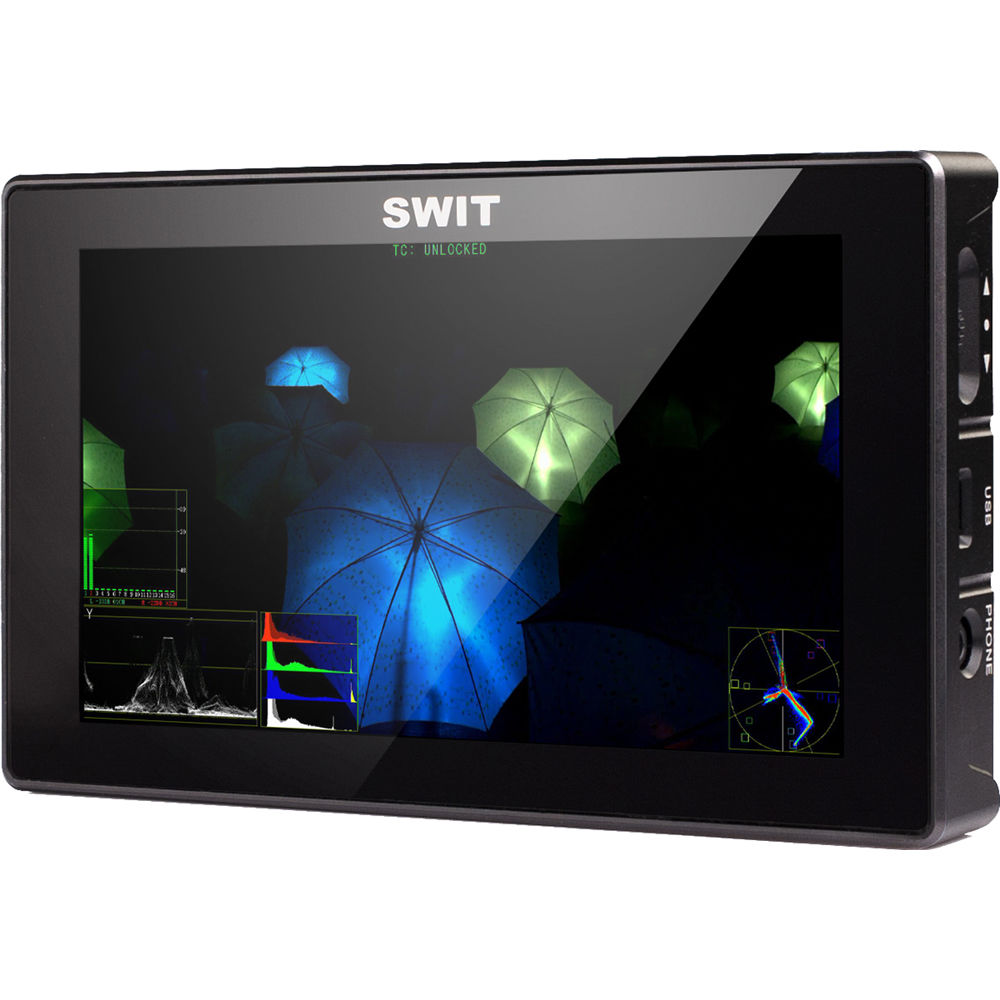 SWIT S-1053F 5.5 Full HD Waveform LCD Monitor with S-7003B Panasonic VW Battery Plate