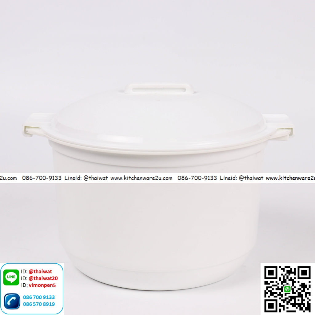P06836 หม้อหุงข้าว ด้วยไมโครเวฟ (25.5*25.5*18 cm) เกรดห้าง No.5090 (ราคาส่งต่อ 12 ชุด: ชุดละ 200 บาท)