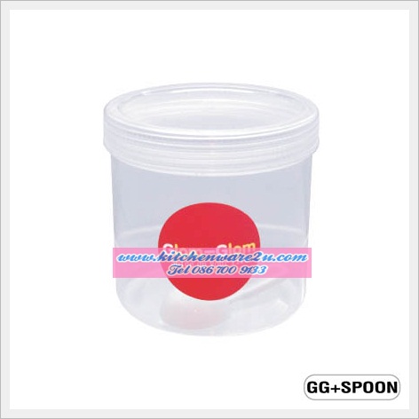 P06034 กระปุก Glom Glom +ช้อน 490ml.เกรดเอ foodgrade 2734 (ราคาส่งต่อ 6โหล:72ใบ คลิ๊กที่สินค้าเพื่อดูรายละเอียด)