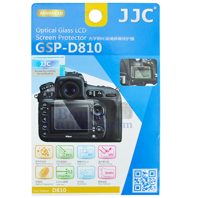 GSP-D810 แผ่นกระจกกันรอยจอ LCD นิคอน D810 Nikon LCD Screen Protector