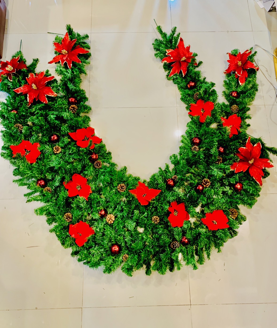 สายสนคริสต์มาสตกแต่ง ขนาด2.7เมตรTOP GARLAND.