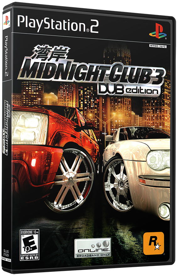 แผ่นเกมส์ PS2 : Midnight Club 3 - DUB Edition