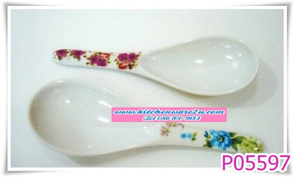 P05597 ทัพพีเมลามีน พิมพ์ลาย 6001 (ราคาส่งต่อ 1 โหล: 12 ใบ คลิ๊กที่สินค้าเพื่อดูรายละเอียด)