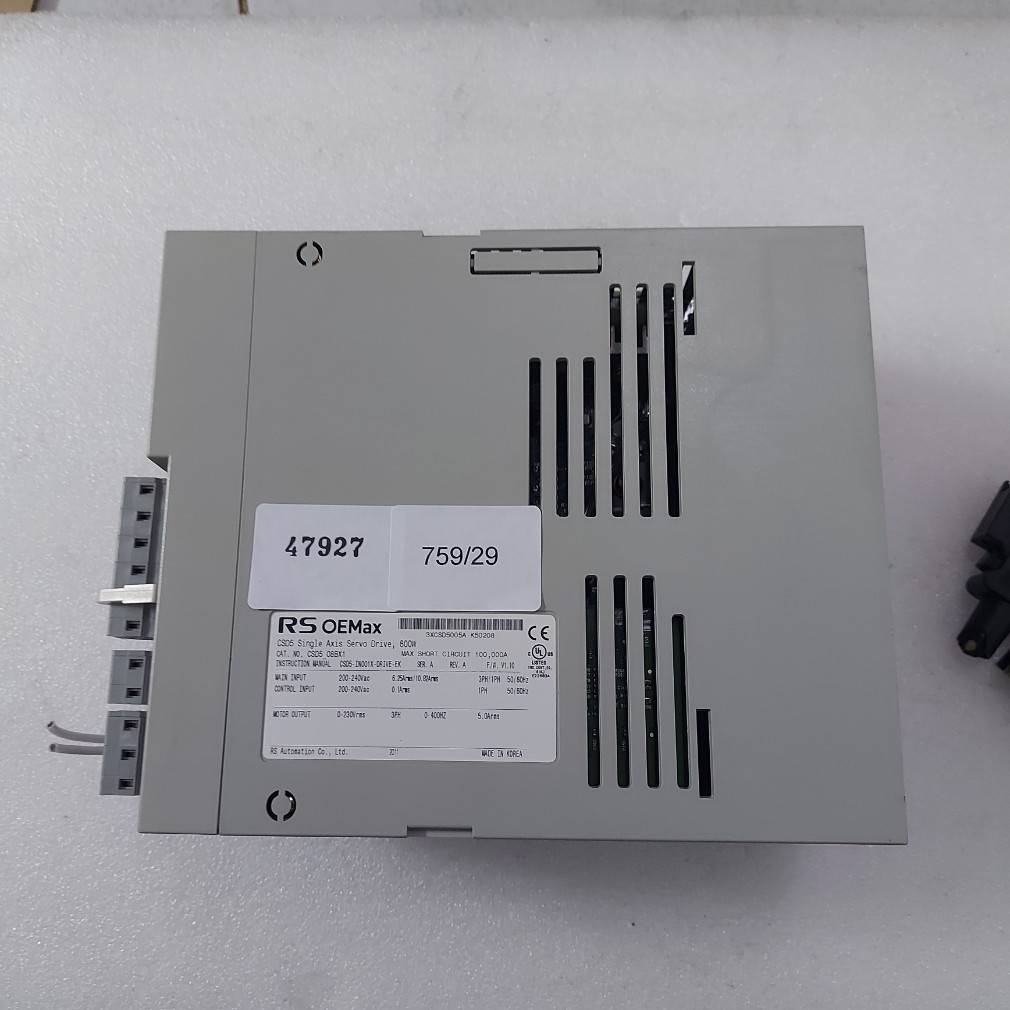 SERVO DRIVE " RS OEMAX " MODEL : CSD5_08BX1