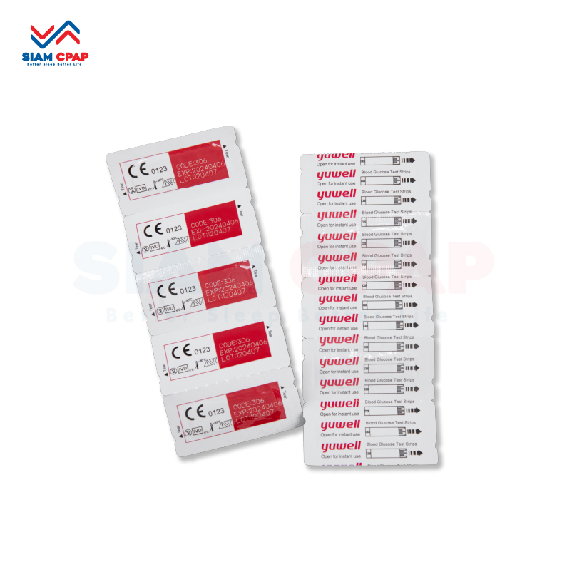 เครื่องตรวจวัดระดับน้ำตาลในเลือด YUWELL Blood Glucose Monitoring System รุ่น 710 ประศูนย์ไทยตลอดอายุการใช้งาน