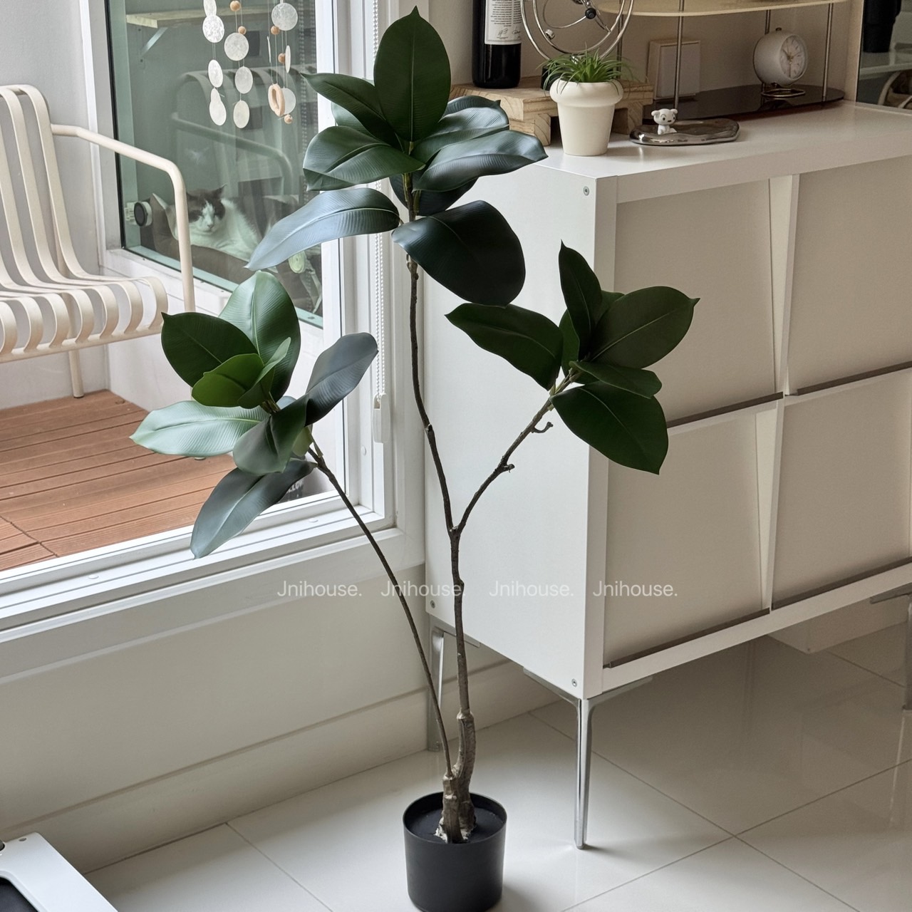 [พร้อมส่ง] Jnihouse : ต้นยางอินเดียประดิษฐ์ ขนาดสูง 110 cm (Tree)