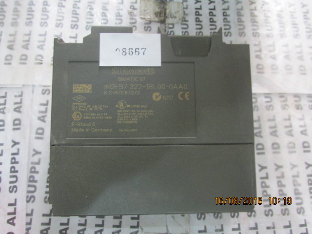 PLC " SIEMENS " MODEL : 6ES7 322-1BL00-0AA0