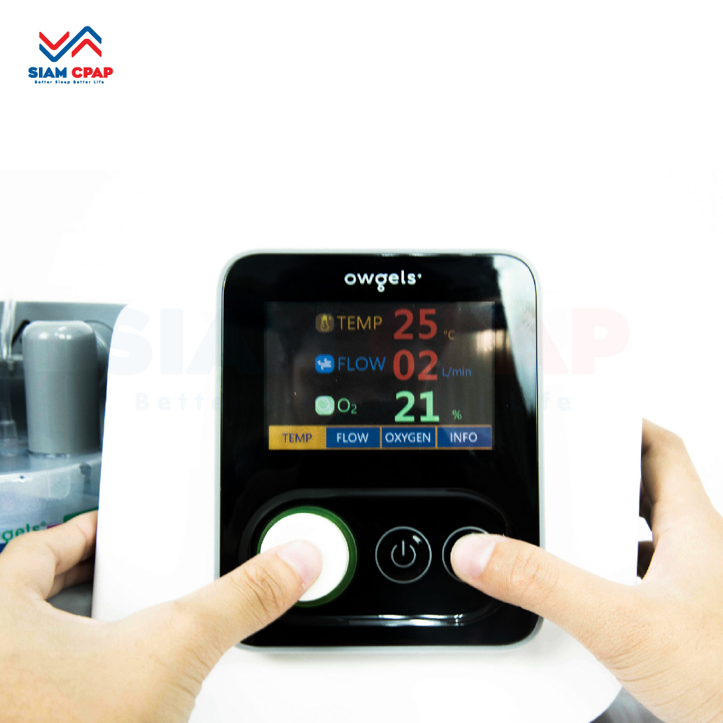 เครื่องควบคุมออกซิเจนอัตราการไหลสูง (High Flow) Owgels รุ่น OGM-70E ประกันศูนย์ไทย 2 ปี