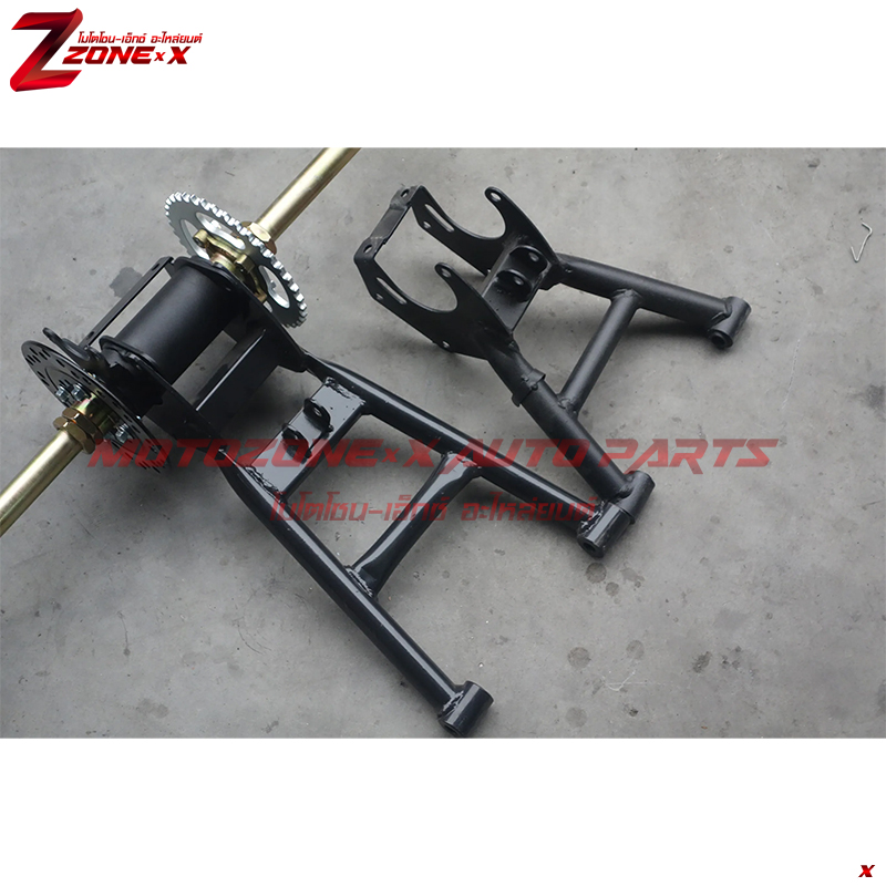 สวิงอาร์ม Swing arm Rear Fork Swing Arm Black For With 6-7 inches tires ATV MOTOZONE-X(โมโตโซน-เอ็กซ์) Part/อะไหล่/อุปกรณ์เสริม