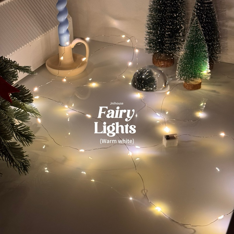 [พร้อมส่ง] Jnihouse : ไฟประดับคริสต์มาส พร้อมแบตเตอรี่ (Fairy Lights - battery included)