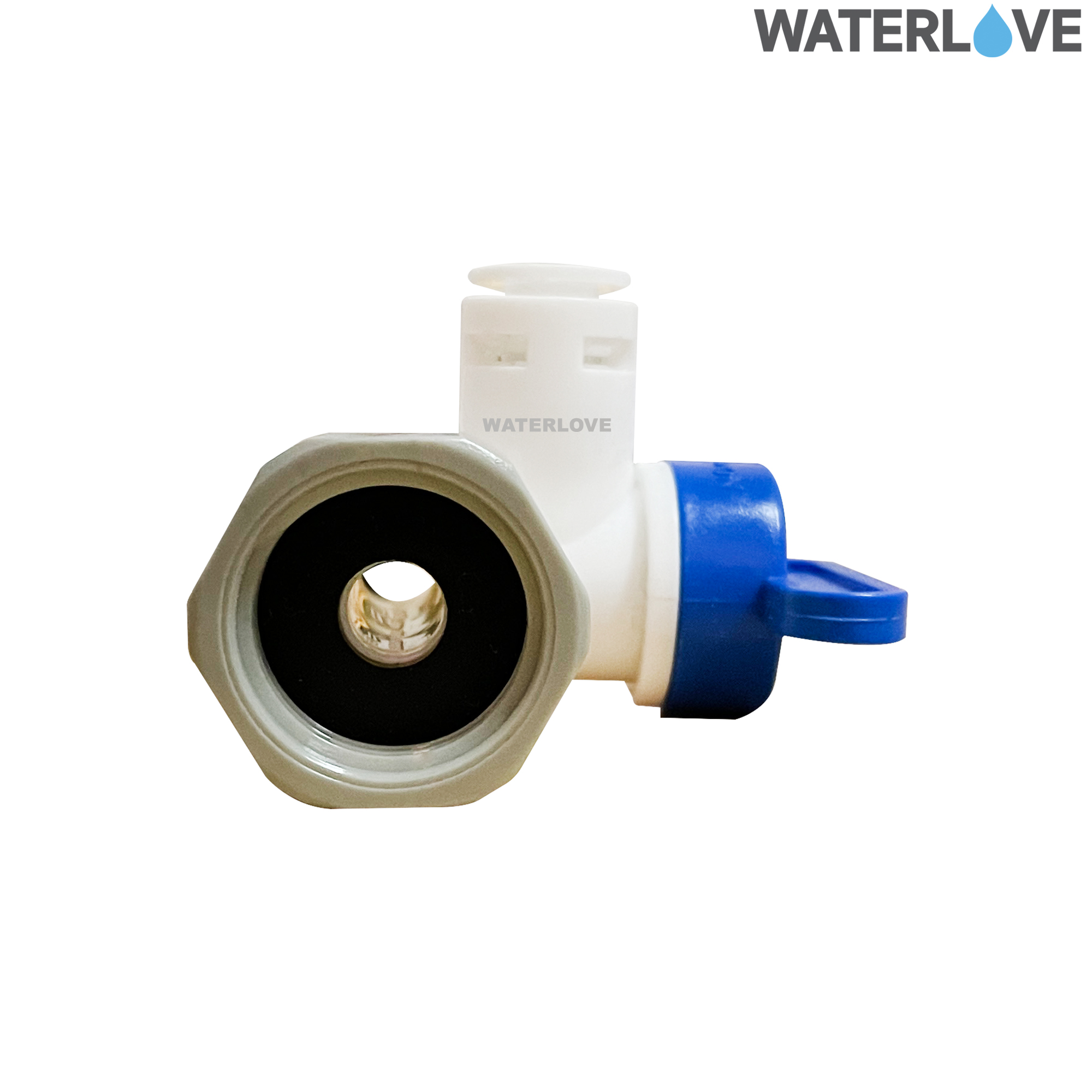 บอลวาล์ว 3 ทาง - เกลียวนอก 4 หุน เสียบสาย 2 หุน เกลียวใน 4หุน