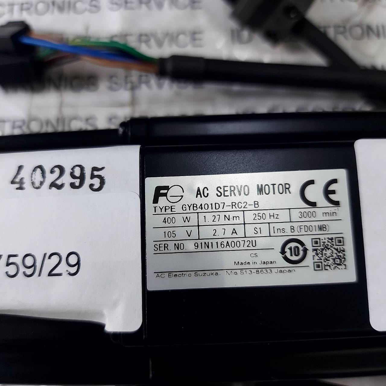 GYB401D7-RC2-B SERVO MOTOR "FUJI"