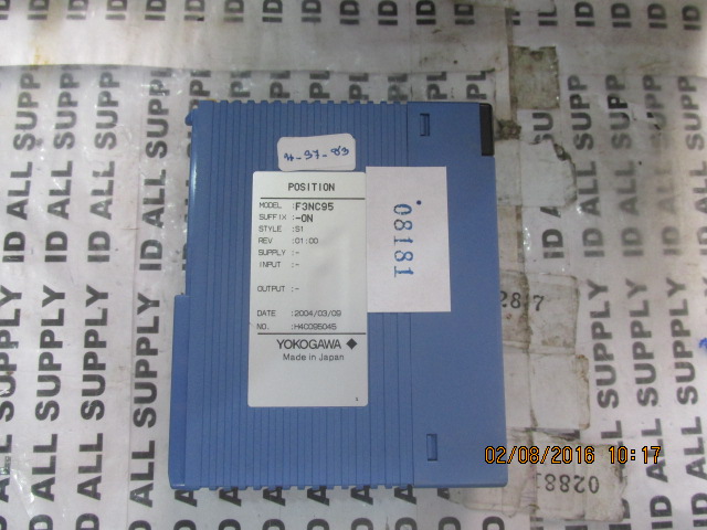 PLC " YOKOGAWA " MODEL : F3NC95