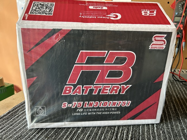 แบตเตอรี่ FB รุ่น S-75 LN3 MF ขั้วจม 75แอมป์