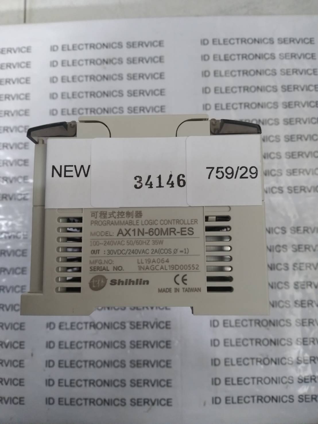 PLC " SHIHLIN " MODEL : AX1N-60MR-ES