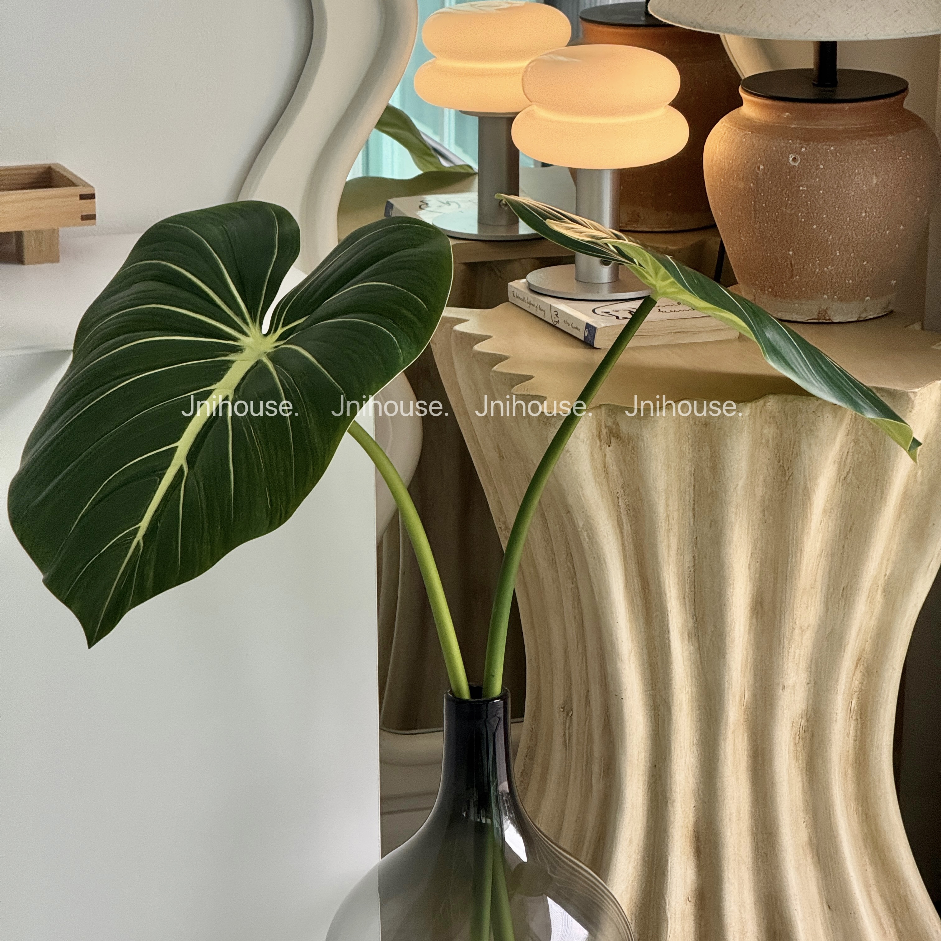 [พร้อมส่ง] Jnihouse : กิ่งใบฟิโลเดนดรอนประดิษฐ์(Philodendron Leaf)(tree)