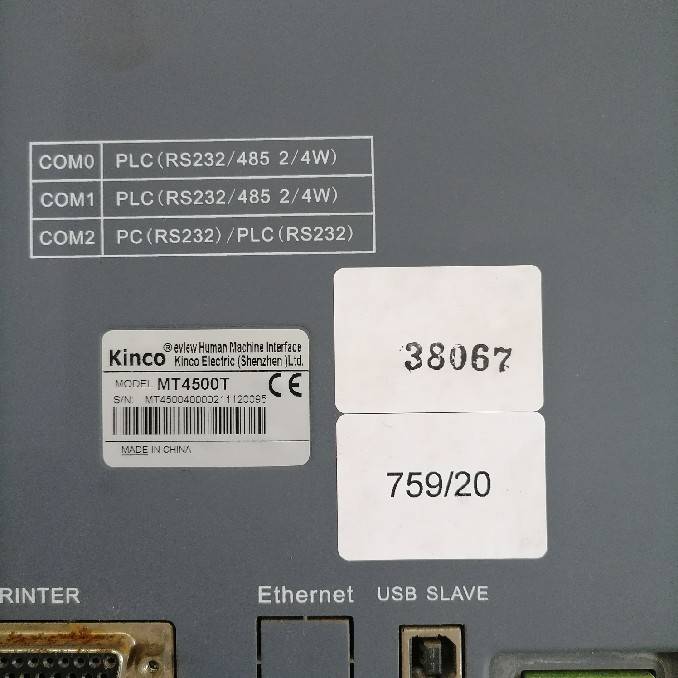 LCD TOUCH SCREEN " KINCO " MODEL : MT4500T