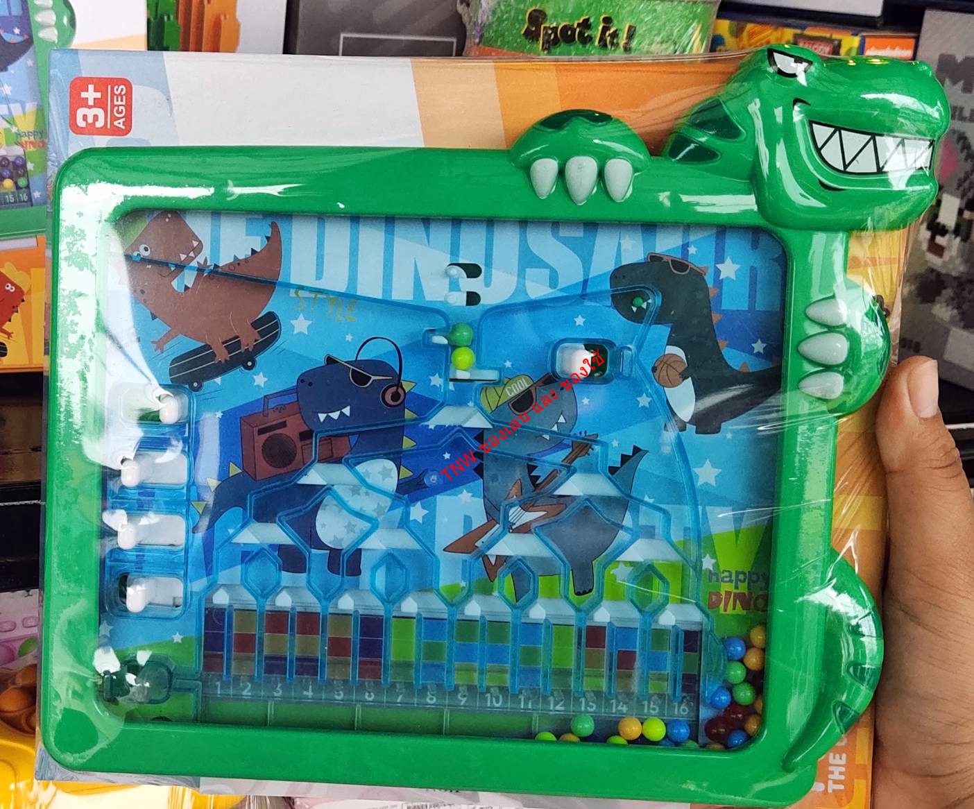 เกมกระดานเขาวงกต ลูกปัดไม้ ของเล่นเสริมพัฒนาการเด็ก