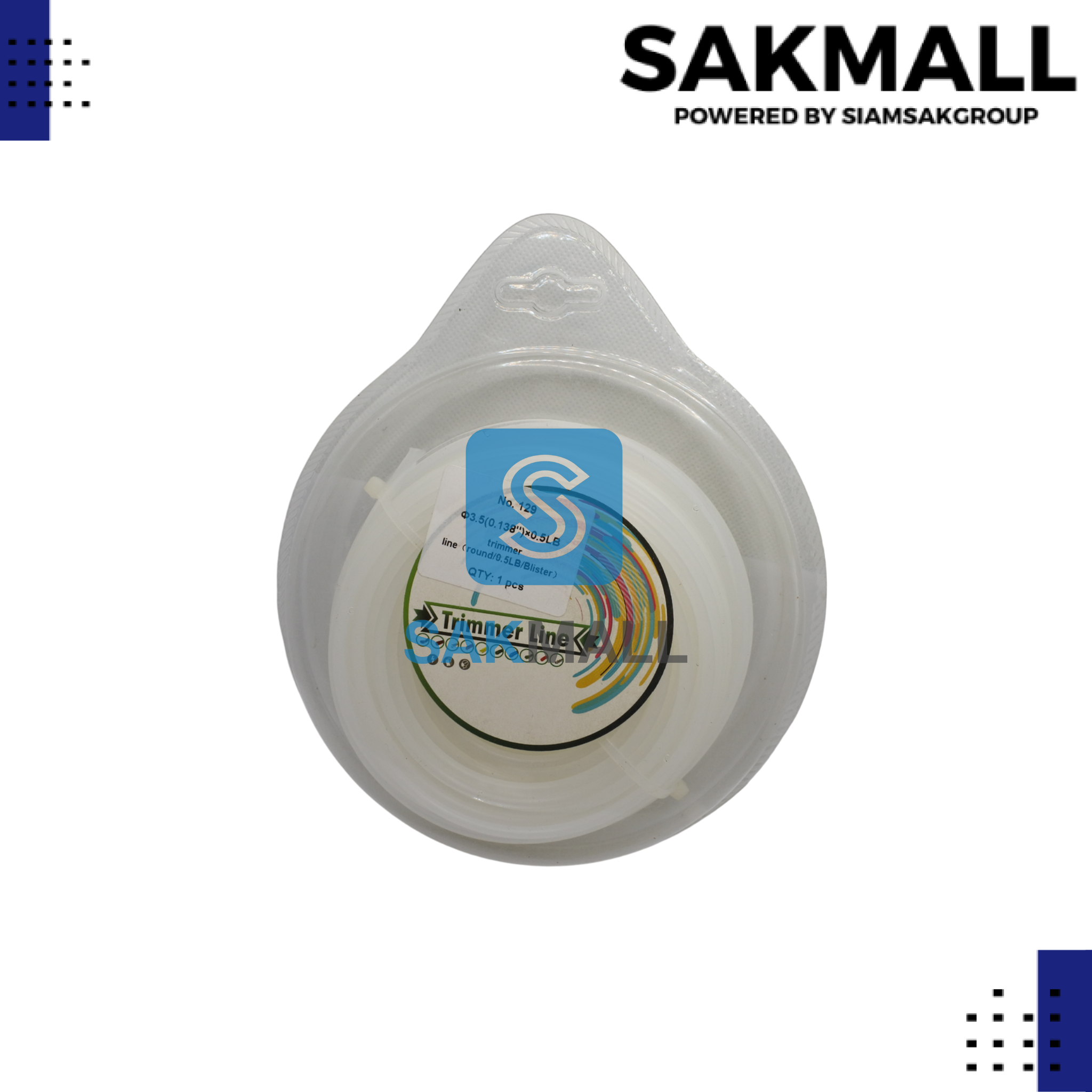 เอ็นตัดหญ้า 3.5mm. กลม 0.5LB.ขาว