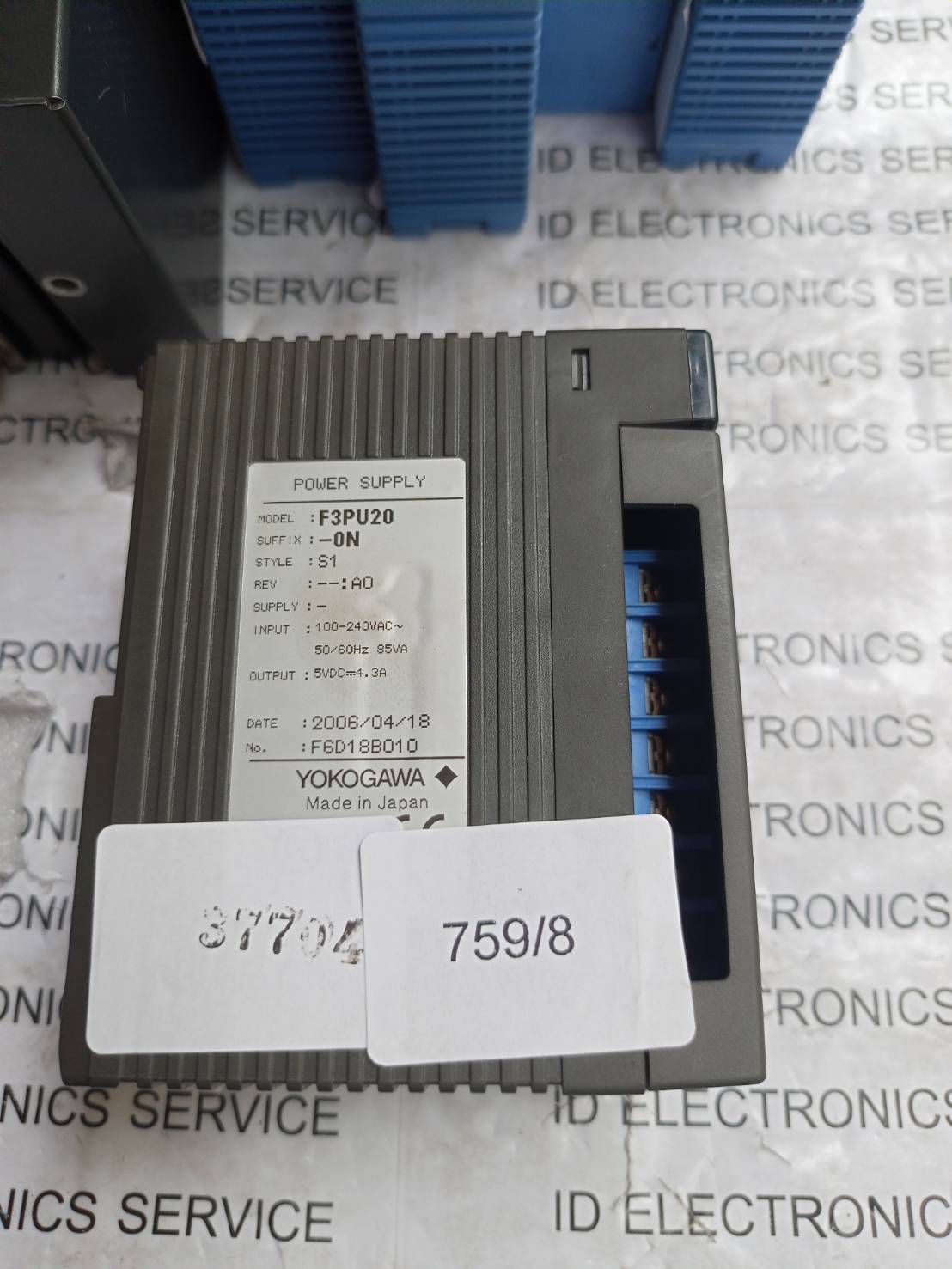 PLC " YOKOGAWA " MODEL : F3PU20-0N