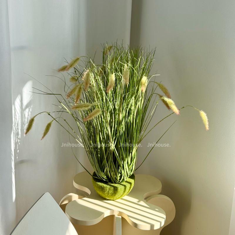 [พร้อมส่ง] Jnihouse : ต้นหญ้าประดิษฐ์ (Artificial Grass Potted)(Tree)