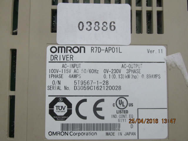 หา R7D-AP01L SERVO DRIVE "OMRON"