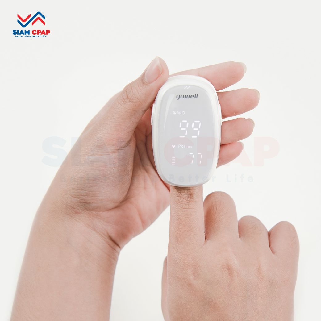 เครื่องวัดออกซิเจนปลายนิ้ว Yuwell รุ่น YX-110 ประกันศูนย์ไทย 1 ปี