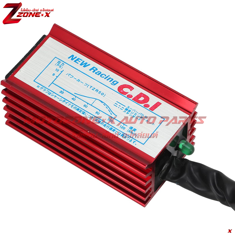 คอยส์จุดระเบิด Aluminum Red 5 Pin Racing AC Ignition CDI Box For 50cc 90cc 110cc 125cc 140cc 150cc 160cc Engine Chinese Pit Dirt Motor Bike อุปกรณ์เสริม เครื่องยนตร์ Part อะไหล่