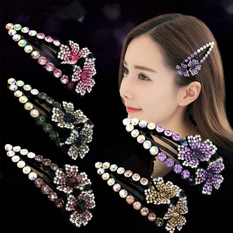 กิ๊บติดผม รุ่น กิ๊บป็อกแป๊ก ประดับเพชร พร้อมส่ง
