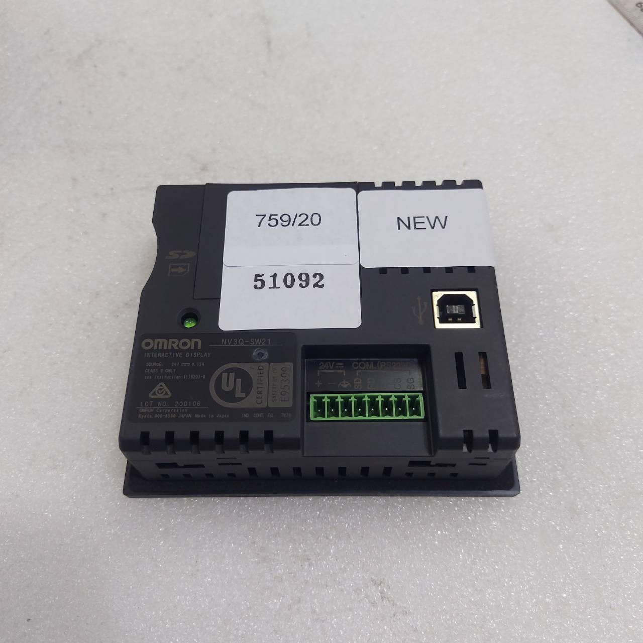 LCD TOUCH SCREEN " OMRON " MODEL : NV3Q-SW21