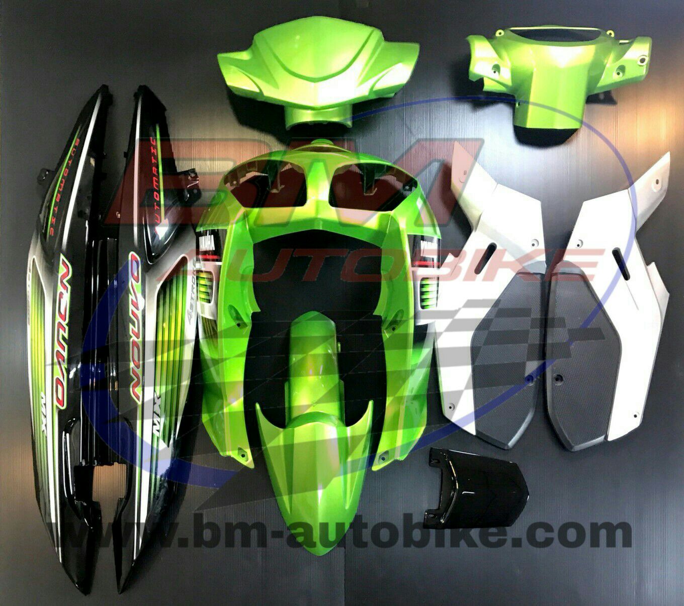 ชุดสี NOUVO MX สีเขียวดำ 9 ชิ้น 4 กก.