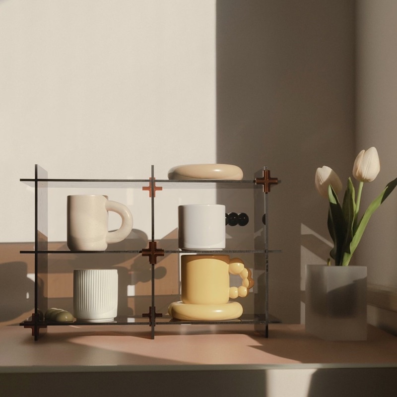 [พร้อมส่ง] Jnihouse : วางอะครีลิคใส ชั้นวางน้ำหอม ชั้นวางของ